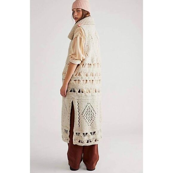 New Free People Snowmad Maxi Vest Size S - Picture 3 of 8